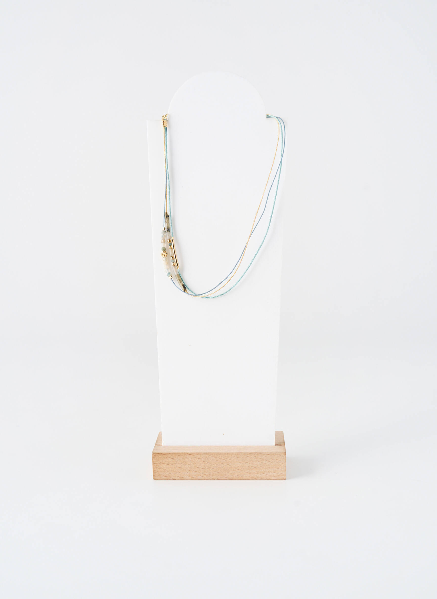 Colier ornament cu mărgele albastru BY GARANCE femeie