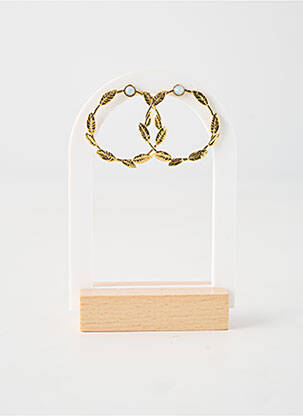 Cercei ornament element metalic alb FRANCK HERVAL femeie