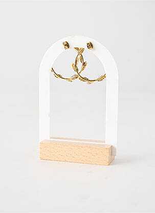 Cercei ornament element metalic alb FRANCK HERVAL femeie