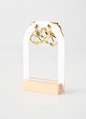 Cercei ornament element metalic roz FRANCK HERVAL femeie