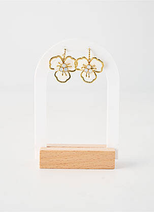 Cercei ornament piatră alb FRANCK HERVAL femeie