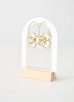Cercei ornament piatră alb FRANCK HERVAL femeie