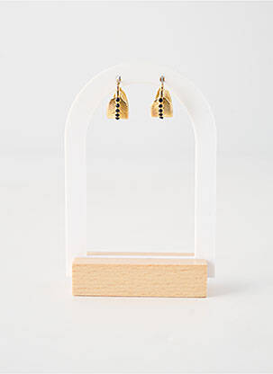 Cercei ornament piatră negru FRANCK HERVAL femeie