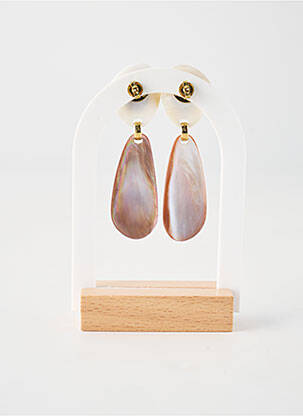 Cercei materiale placate cu aur roz NATURE BIJOUX femeie