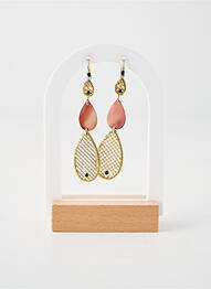 Cercei materiale placate cu aur maro NATURE BIJOUX femeie
