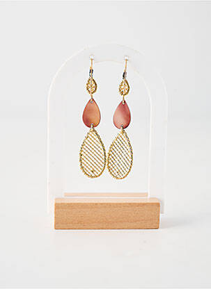 Cercei materiale placate cu aur maro NATURE BIJOUX femeie
