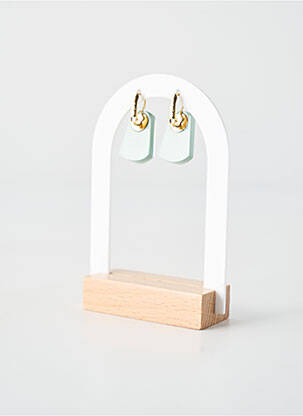 Cercei închidere cu închizătoare tip clips albastru NATURE BIJOUX femeie