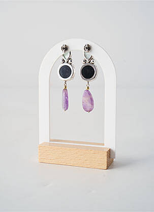 Cercei ornament piatră albastru NATURE BIJOUX femeie