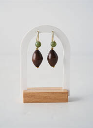 Cercei materiale placate cu aur maro NATURE BIJOUX femeie