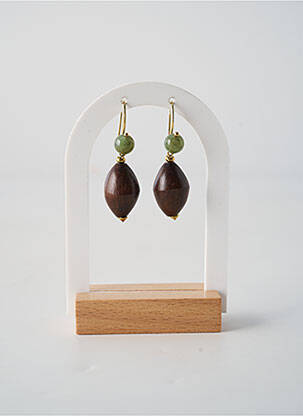 Cercei materiale placate cu aur maro NATURE BIJOUX femeie