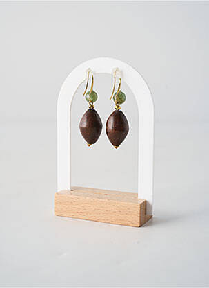 Cercei materiale placate cu aur maro NATURE BIJOUX femeie