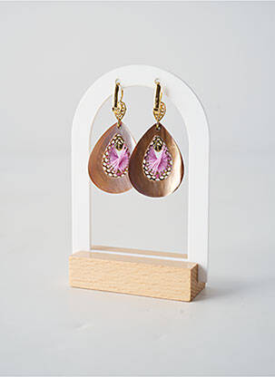 Cercei materiale placate cu aur violet NATURE BIJOUX femeie