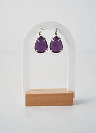 Cercei ornament piatră violet NATURE BIJOUX femeie