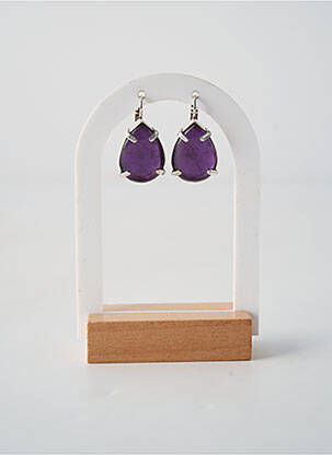 Cercei ornament piatră violet NATURE BIJOUX femeie