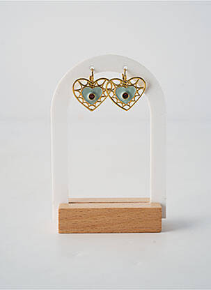 Cercei închidere cu închizătoare tip clips albastru NATURE BIJOUX femeie