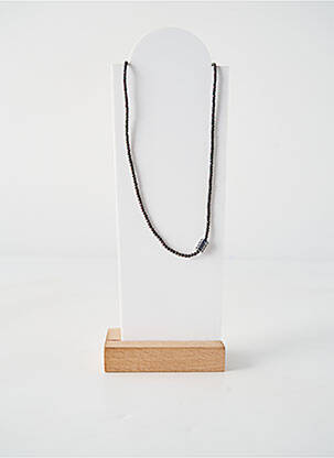 Colier ornament cu mărgele negru BELLE MAIS PAS QUE femeie