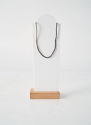 Colier ornament cu mărgele negru BELLE MAIS PAS QUE femeie