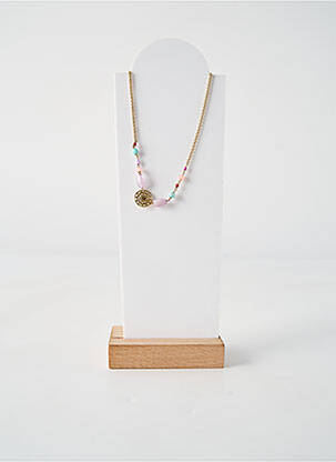 Colier materiale placate cu aur albastru NATURE BIJOUX femeie