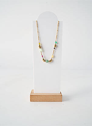 Colier materiale placate cu aur verde FRANCK HERVAL femeie