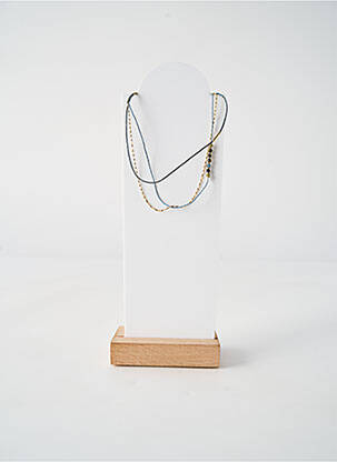 Colier materiale placate cu aur albastru BY GARANCE femeie