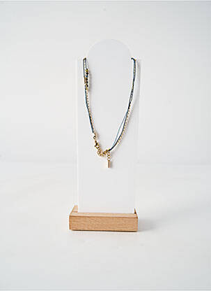 Colier materiale placate cu aur albastru BY GARANCE femeie