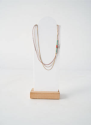 Colier ornament cu mărgele albastru BY GARANCE femeie