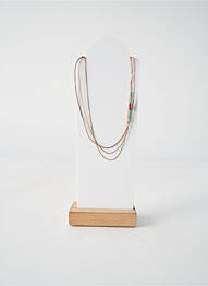 Colier ornament cu mărgele albastru BY GARANCE femeie