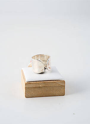 Inel materiale placate cu argint roz SECRET DE CUIR femeie