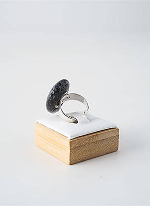 Inel materiale placate cu argint negru NATURE BIJOUX femeie