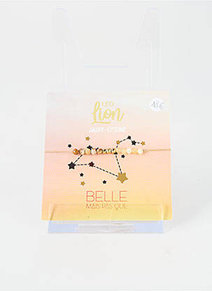 Brățară ornament piatră bej BELLE MAIS PAS QUE femeie