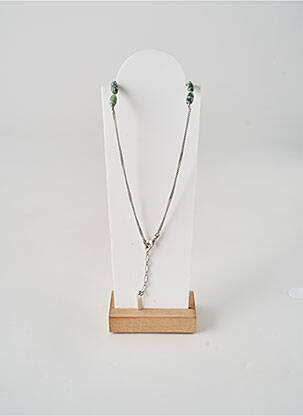 Colier ornament cu mărgele verde NATURE femeie