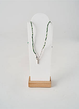Colier ornament cu mărgele verde NATURE femeie