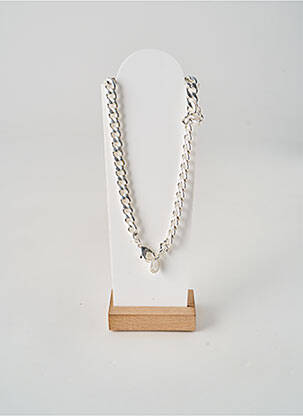 Colier materiale placate cu argint argintiu SECRET DE CUIR femeie