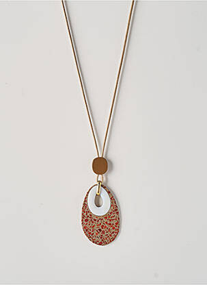 Colier materiale placate cu aur maro NATURE femeie