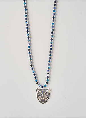 Colier albastru SECRET DE CUIR femeie