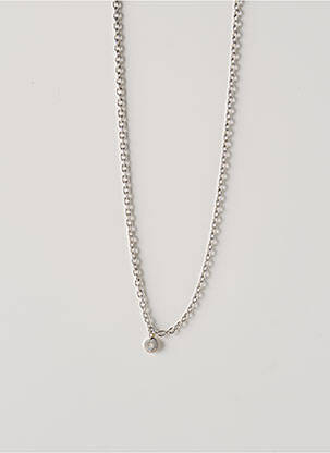 Colier materiale placate cu argint argintiu SECRET DE CUIR femeie