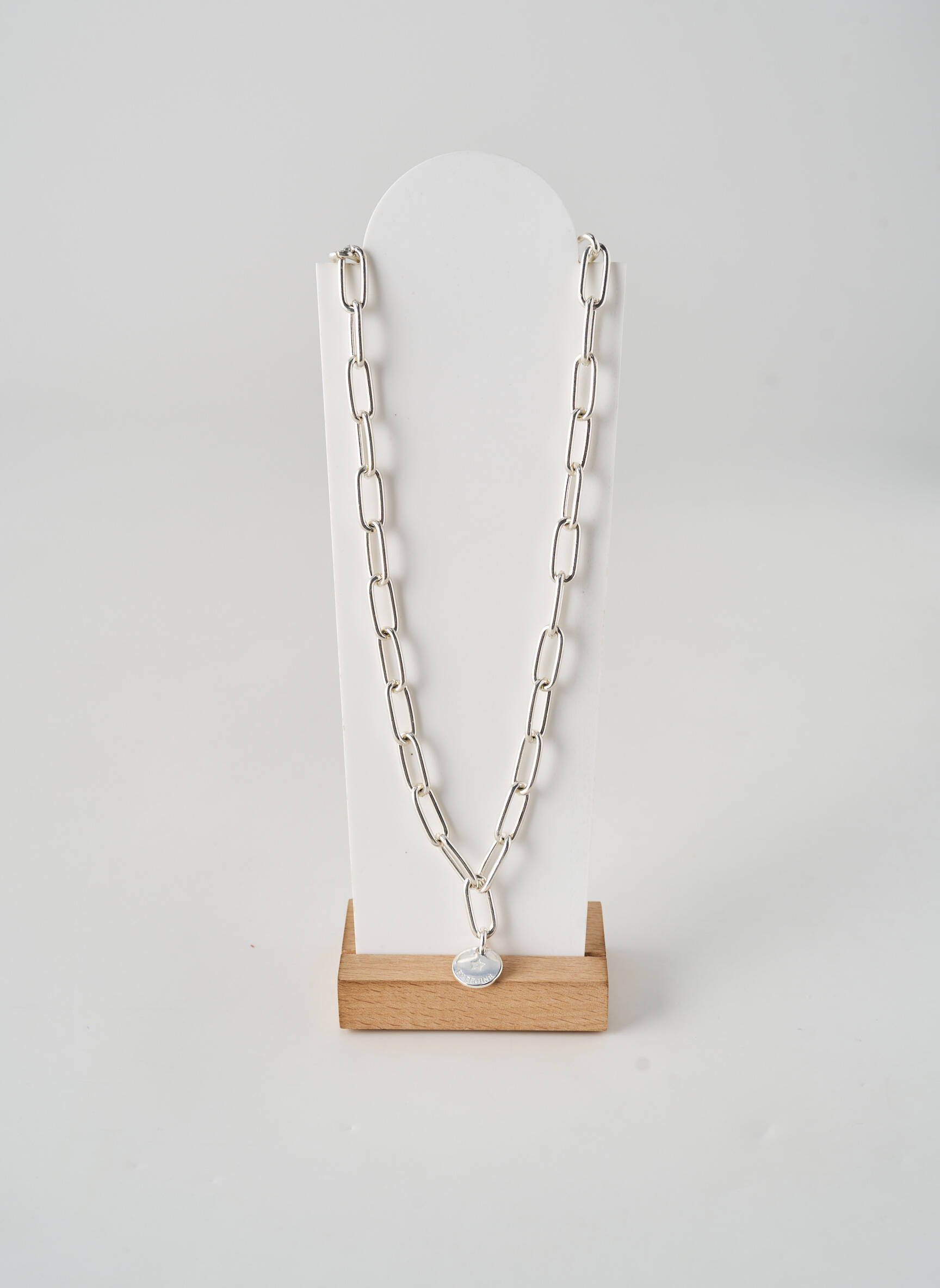 Colier argintiu SECRET DE CUIR femeie