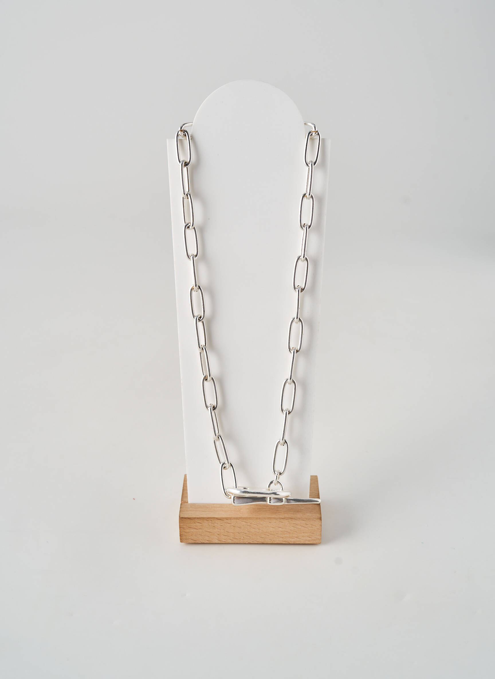 Colier lung argintiu SECRET DE CUIR femeie
