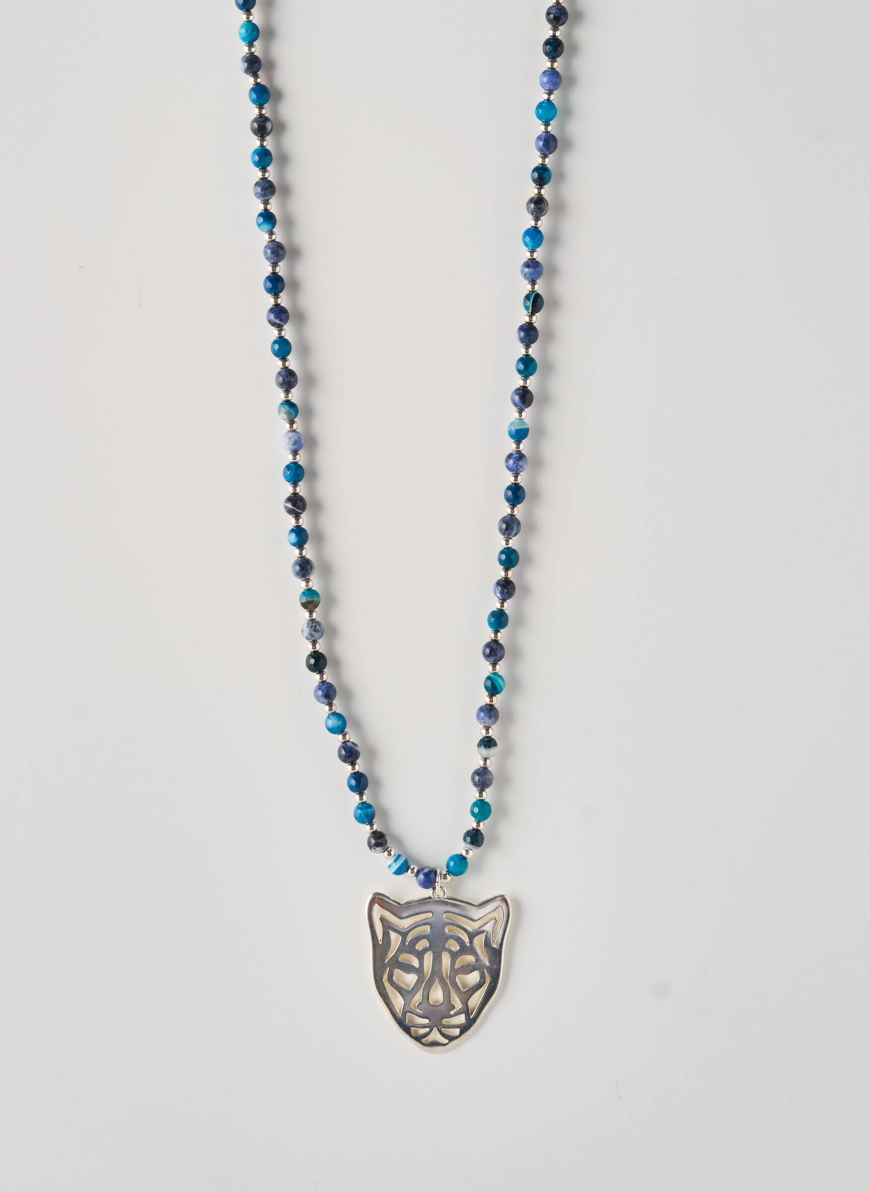 Colier albastru SECRET DE CUIR femeie
