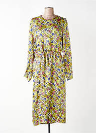 Rochie lungă mâneci lungi mâneci lungi verde AMERICAN VINTAGE femme