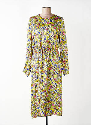 Rochie lungă mâneci lungi mâneci lungi verde AMERICAN VINTAGE femme