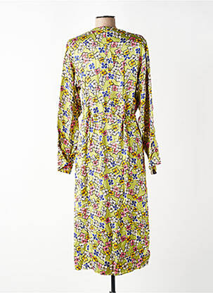 Rochie lungă mâneci lungi mâneci lungi verde AMERICAN VINTAGE femeie