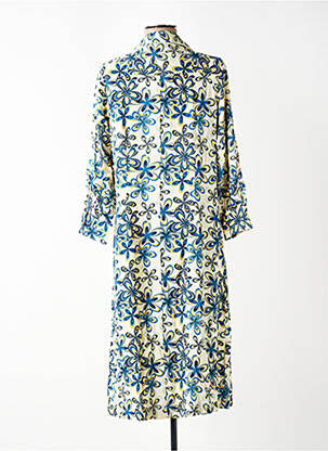 Rochie midi imprimeu floral mâneci lungi bej STORIATIPIC femeie