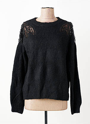 Pulover elasticitate mâneci lungi negru KILKY femeie