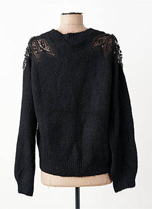 Pulover elasticitate mâneci lungi negru KILKY femeie