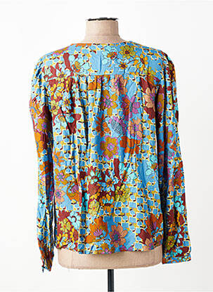 Bluză țesătură poplin mâneci lungi albastru TINTA STYLE femeie