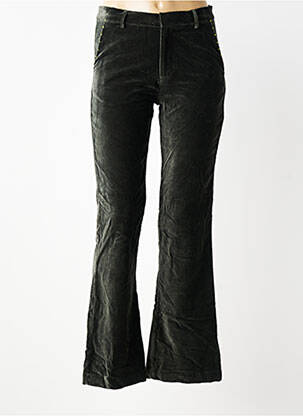 Pantalon evazat elasticitate mărime normală verde STORIATIPIC femeie
