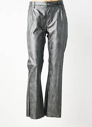 Pantalon evazat elasticitate mărime normală argintiu PLEASE femeie