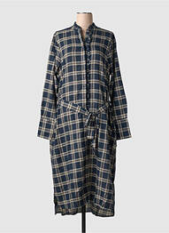 Rochie lungă mâneci lungi mâneci lungi albastru RHUM RAISIN femeie