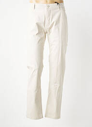 Pantalon chino țesătură poplin mărime normală bej HARPER&FLINT homme